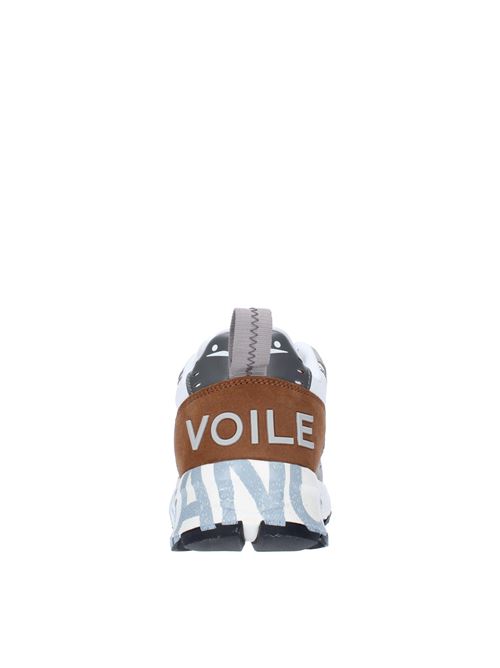 Suede leather and fabric sneakers VOILE BLANCHE | CLUB 011B31